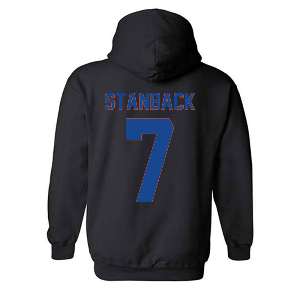 Boise State - NCAA Men's Basketball : Jerquarius Stanback - Vintage Shersey Hooded Sweatshirt-1