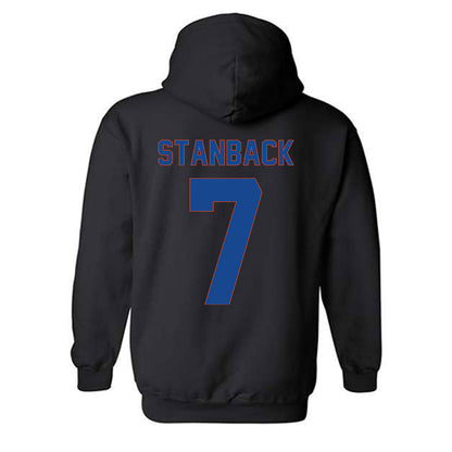 Boise State - NCAA Men's Basketball : Jerquarius Stanback - Vintage Shersey Hooded Sweatshirt-1