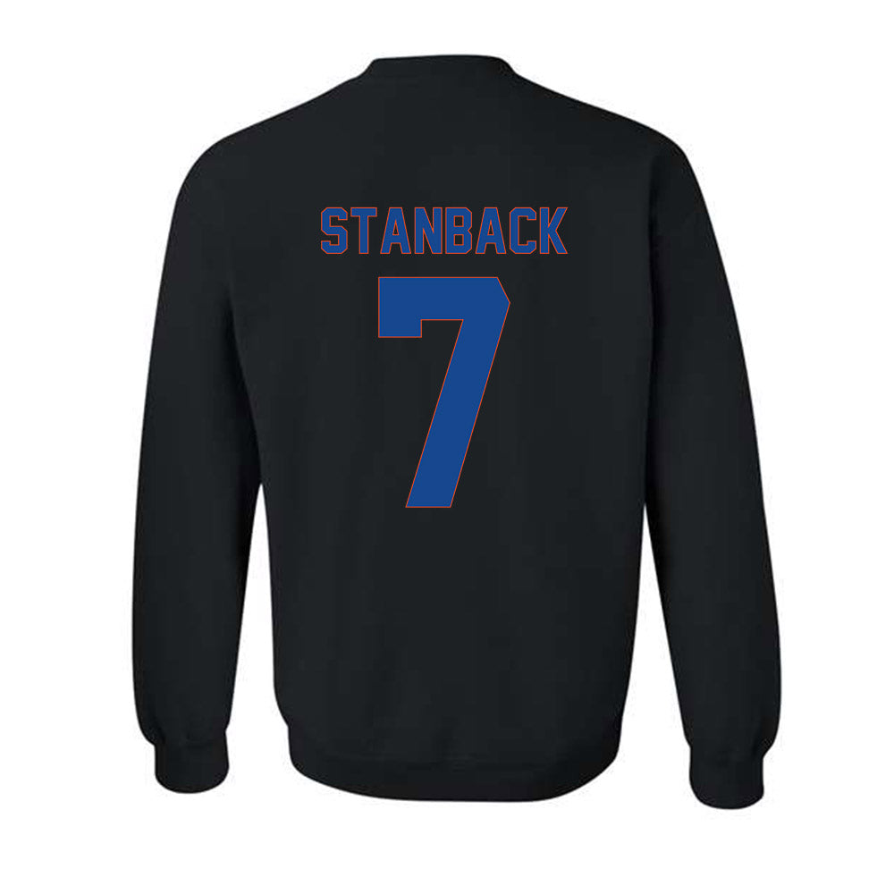 Boise State - NCAA Men's Basketball : Jerquarius Stanback - Vintage Shersey Crewneck Sweatshirt-1