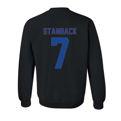 Boise State - NCAA Men's Basketball : Jerquarius Stanback - Vintage Shersey Crewneck Sweatshirt-1