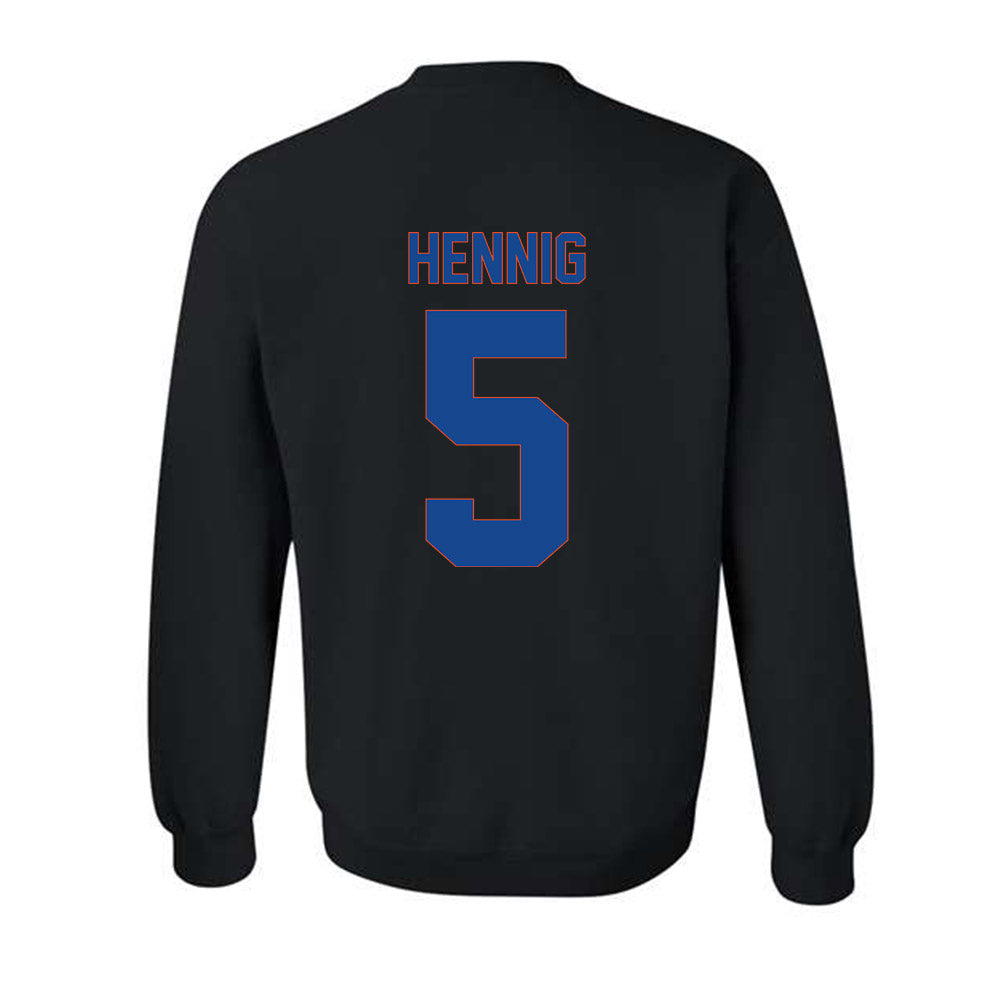 Boise State - NCAA Men's Basketball : Brady Hennig - Vintage Shersey Crewneck Sweatshirt-1