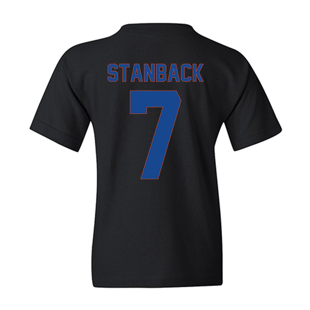 Boise State - NCAA Men's Basketball : Jerquarius Stanback - Vintage Shersey Youth T-Shirt-1