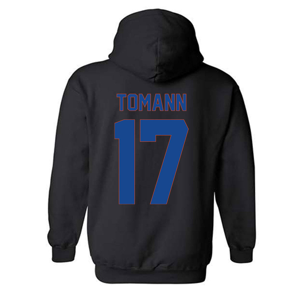 Boise State - NCAA Men's Basketball : Kaur Tomann - Vintage Shersey Hooded Sweatshirt-1