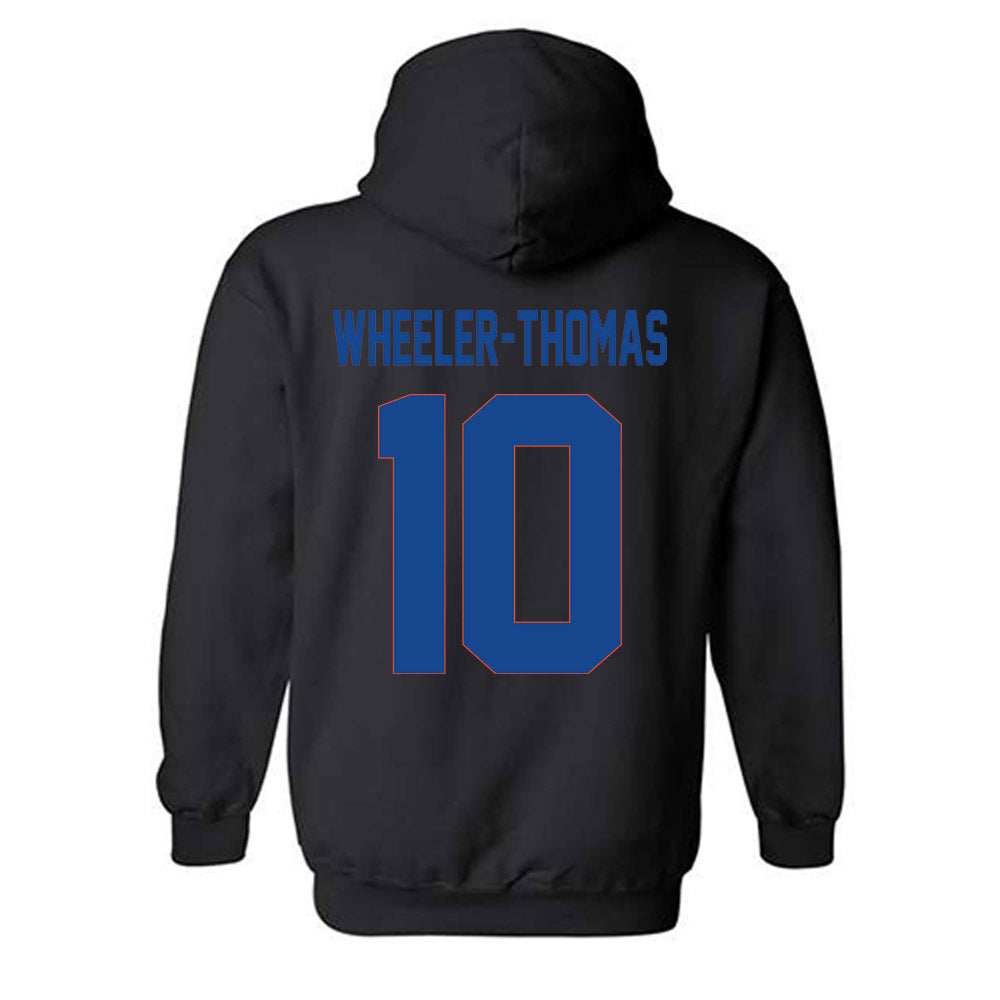 Boise State - NCAA Men's Basketball : Damari Wheeler-Thomas - Vintage Shersey Hooded Sweatshirt-1