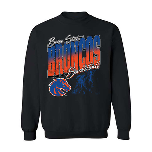Boise State - NCAA Men's Basketball : Bhan Buom - Vintage Shersey Crewneck Sweatshirt-0