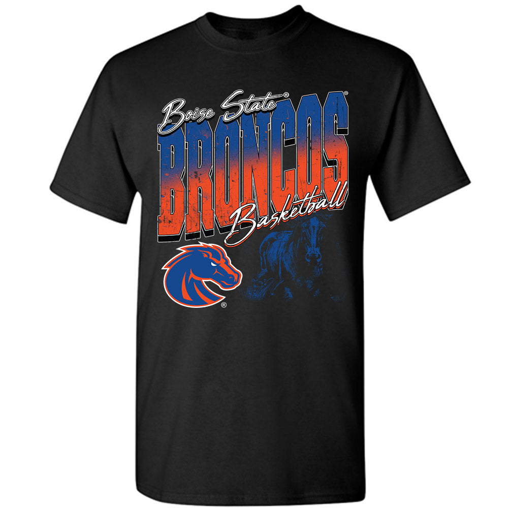 Boise State - NCAA Men's Basketball : Julian Bowie - Vintage Shersey T-Shirt-0