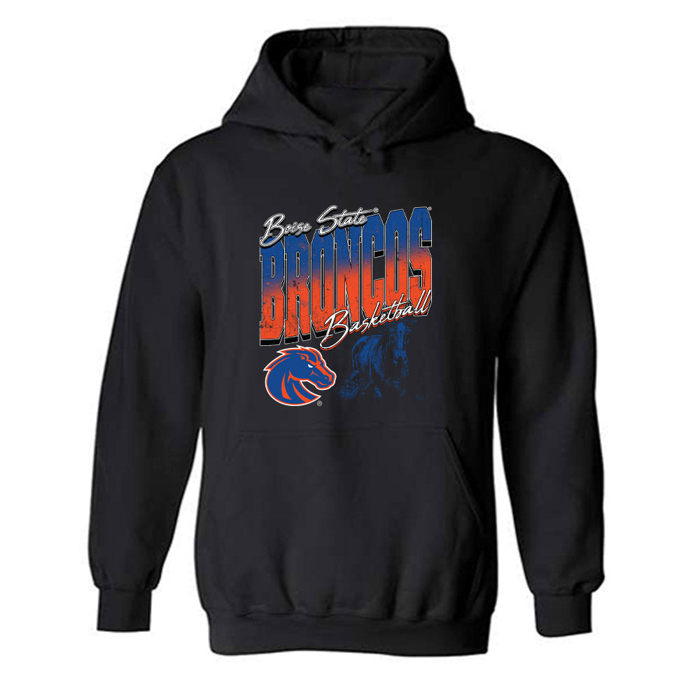 Boise State - NCAA Men's Basketball : Julian Bowie - Vintage Shersey Hooded Sweatshirt-0