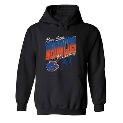 Boise State - NCAA Men's Basketball : Julian Bowie - Vintage Shersey Hooded Sweatshirt-0