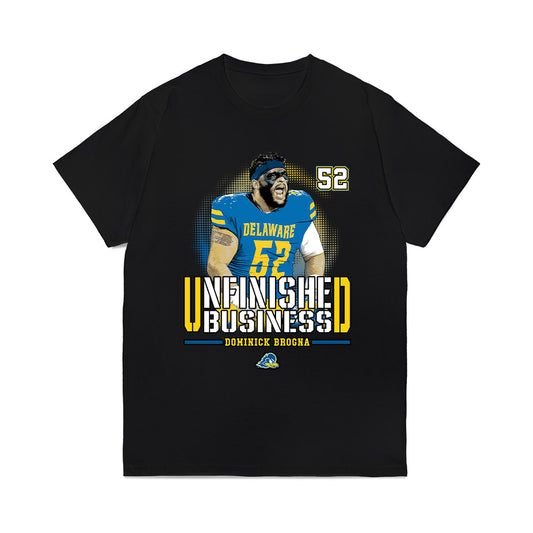 Delaware - NCAA Football : Dom Brogna - Unfinished Business Comfort Colors T-Shirt-0