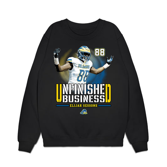 Delaware - NCAA Football : Elijah Sessoms - Unfinished Business Premium Crewneck Sweatshirt-0