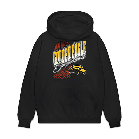 Southern Miss - NCAA Men's Basketball : Dylan Brumfield - Graphic Premium Hooded Sweatshirt-0