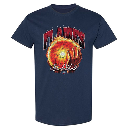 Liberty - NCAA Men's Basketball : Eli Herbert - Vintage Shersey T-Shirt-0