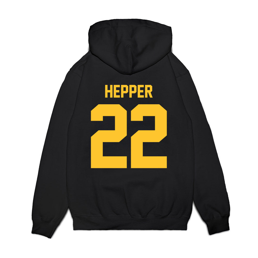 PLU - NCAA Men's Basketball : Mack Hepper - Vintage Basketball Premium Hooded Sweatshirt-1