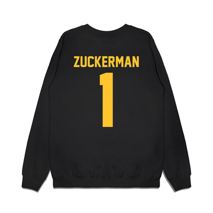 PLU - NCAA Men's Basketball : Zach Zuckerman - Vintage Basketball Premium Crewneck Sweatshirt-1