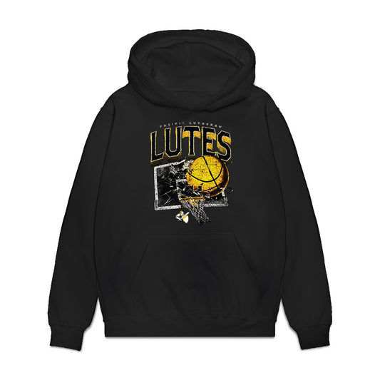 PLU - NCAA Men's Basketball : Daniel Kabamba - Vintage Basketball Premium Hooded Sweatshirt-0