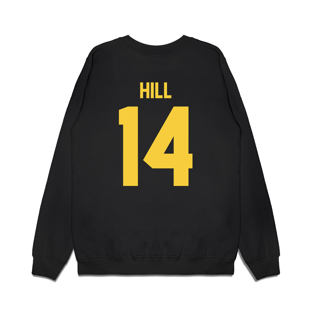 Norfolk State - NCAA Women's Basketball : Jenesis Hill - Vintage Basketball Premium Crewneck Sweatshirt-1