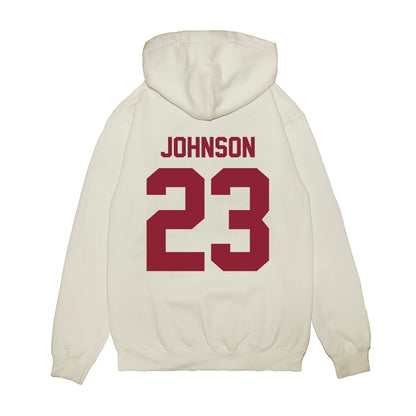 UMN Duluth - NCAA Men's Basketball : Brooks Johnson - Vintage Premium Hooded Sweatshirt-1