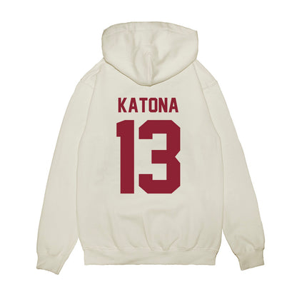 UMN Duluth - NCAA Men's Basketball : Nick Katona - Vintage Premium Hooded Sweatshirt-1