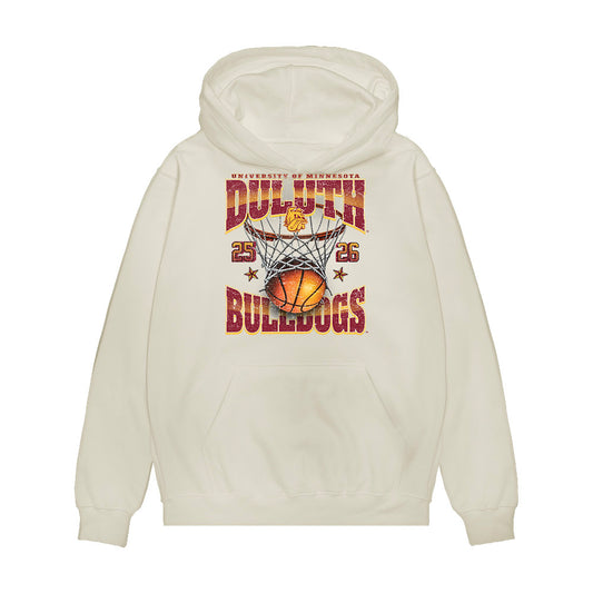 UMN Duluth - NCAA Women's Basketball : Ashley Fritz - Vintage Premium Hooded Sweatshirt-0