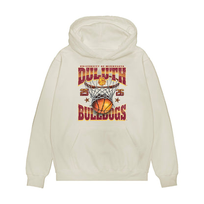 UMN Duluth - NCAA Men's Basketball : Nick Katona - Vintage Premium Hooded Sweatshirt-0