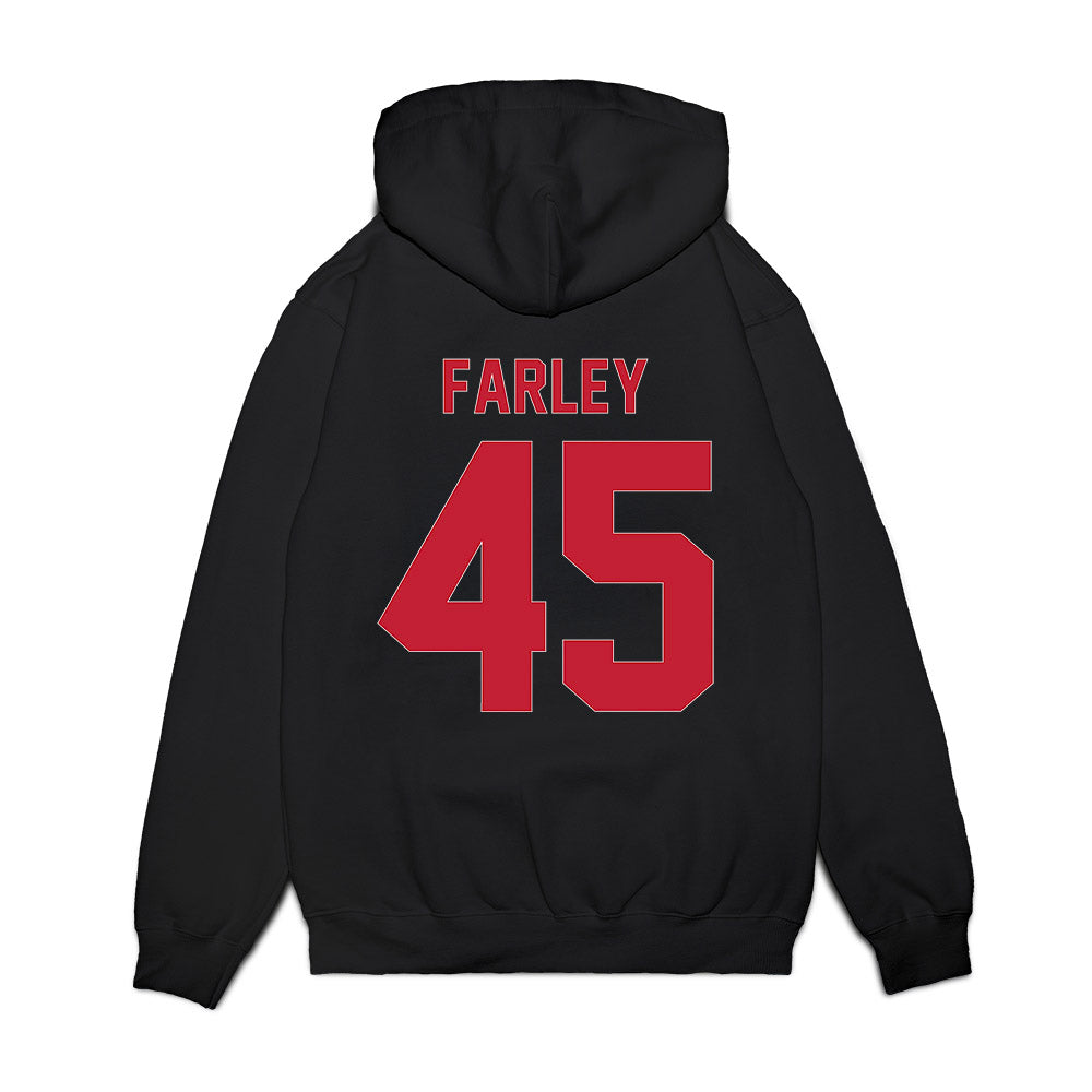 Ball State - NCAA Men's Basketball : Alex Farley - Vintage Premium Hooded Sweatshirt-1