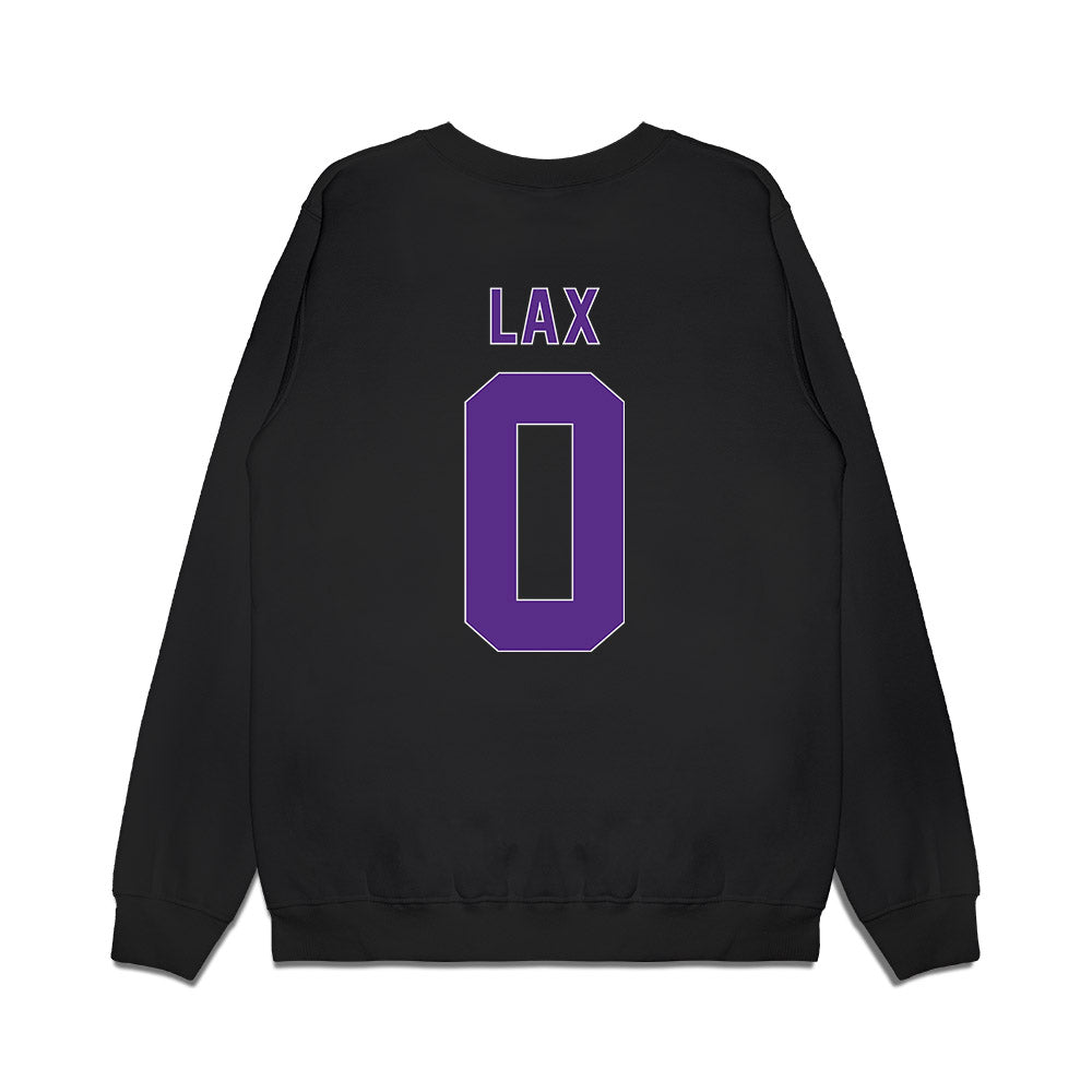 North Alabama - NCAA Men's Basketball : Jaquan Lax - Vintage Basketball Premium Crewneck Sweatshirt-1
