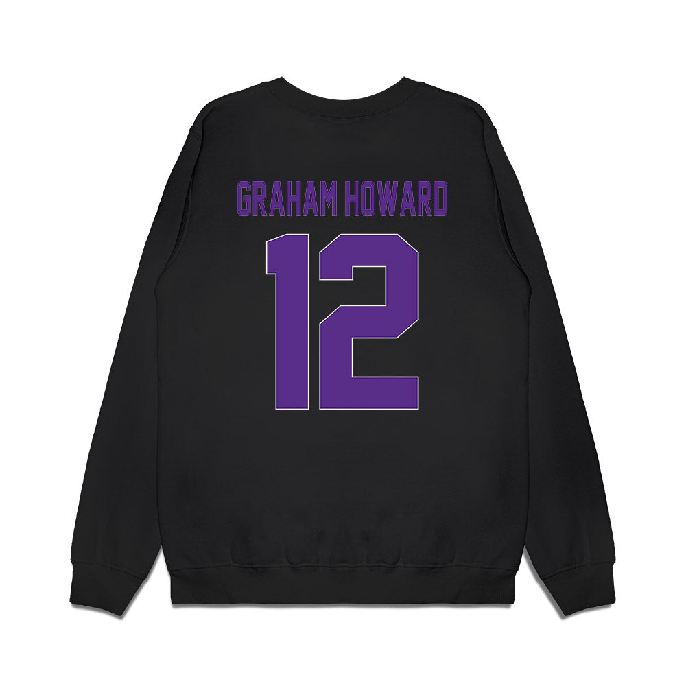 North Alabama - NCAA Men's Basketball : Cortez Graham Howard - Vintage Basketball Premium Crewneck Sweatshirt-1