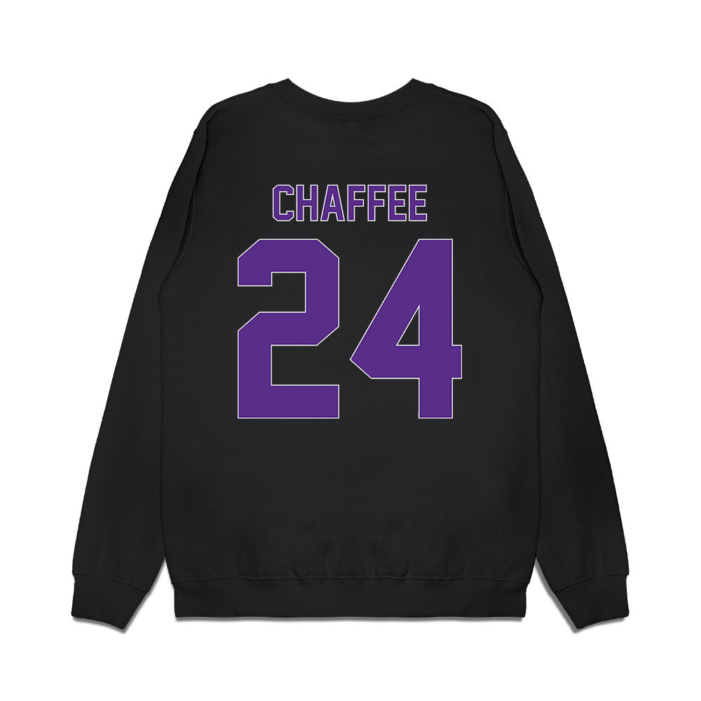 North Alabama - NCAA Men's Basketball : Mitchell Chaffee - Vintage Basketball Premium Crewneck Sweatshirt-1
