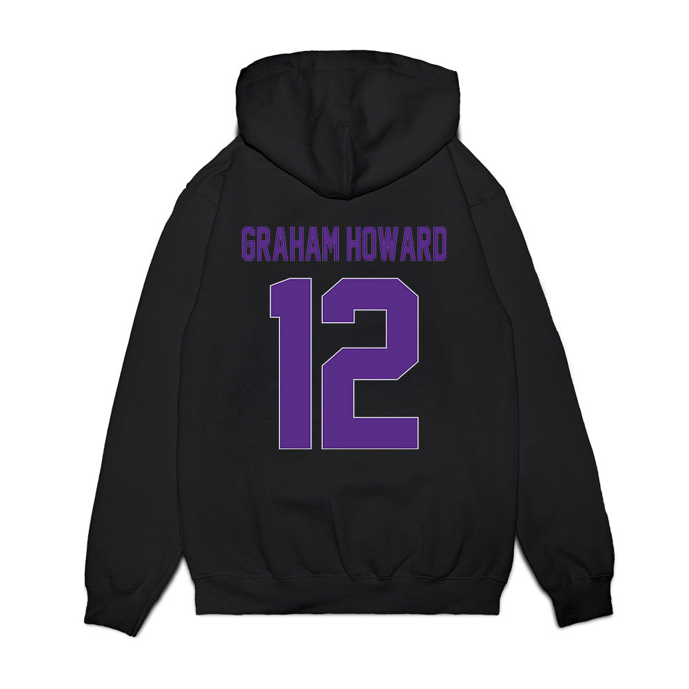 North Alabama - NCAA Men's Basketball : Cortez Graham Howard - Vintage Basketball Premium Hooded Sweatshirt-1