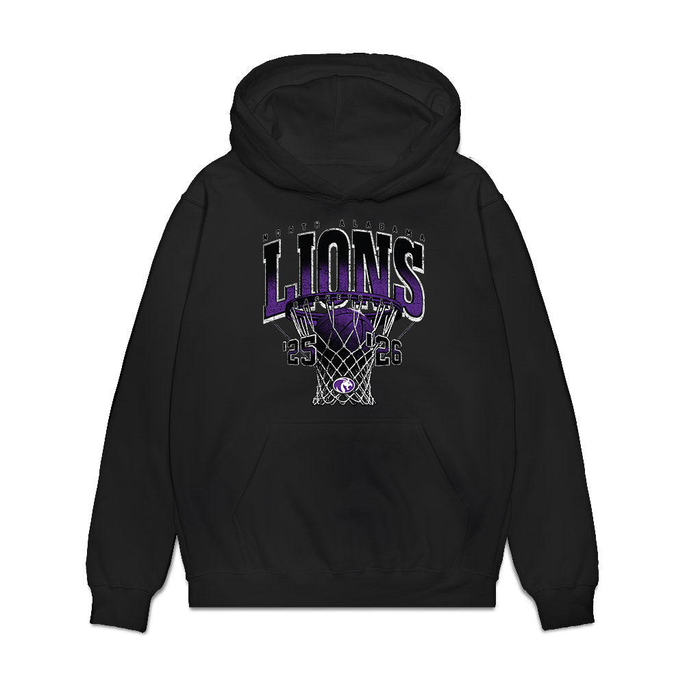 North Alabama - NCAA Men's Basketball : Blake Floyd - Vintage Basketball Premium Hooded Sweatshirt-0