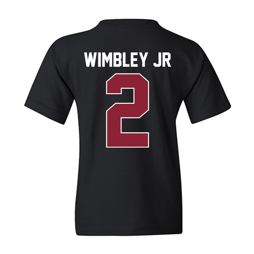 UMass - NCAA Men's Basketball : Dwayne Wimbley jr - Vintage Basketball Shersey Youth T-Shirt-1