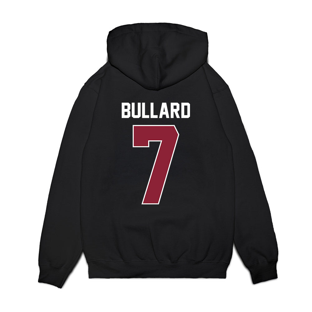 UMass - NCAA Women's Basketball : Leah Bullard - Vintage Basketball Shersey Premium Hooded Sweatshirt-1