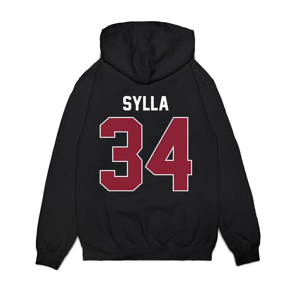 UMass - NCAA Men's Basketball : Cheick Sylla - Vintage Basketball Shersey Premium Hooded Sweatshirt-1