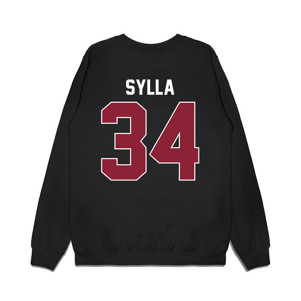 UMass - NCAA Men's Basketball : Cheick Sylla - Vintage Basketball Shersey Premium Crewneck Sweatshirt-1
