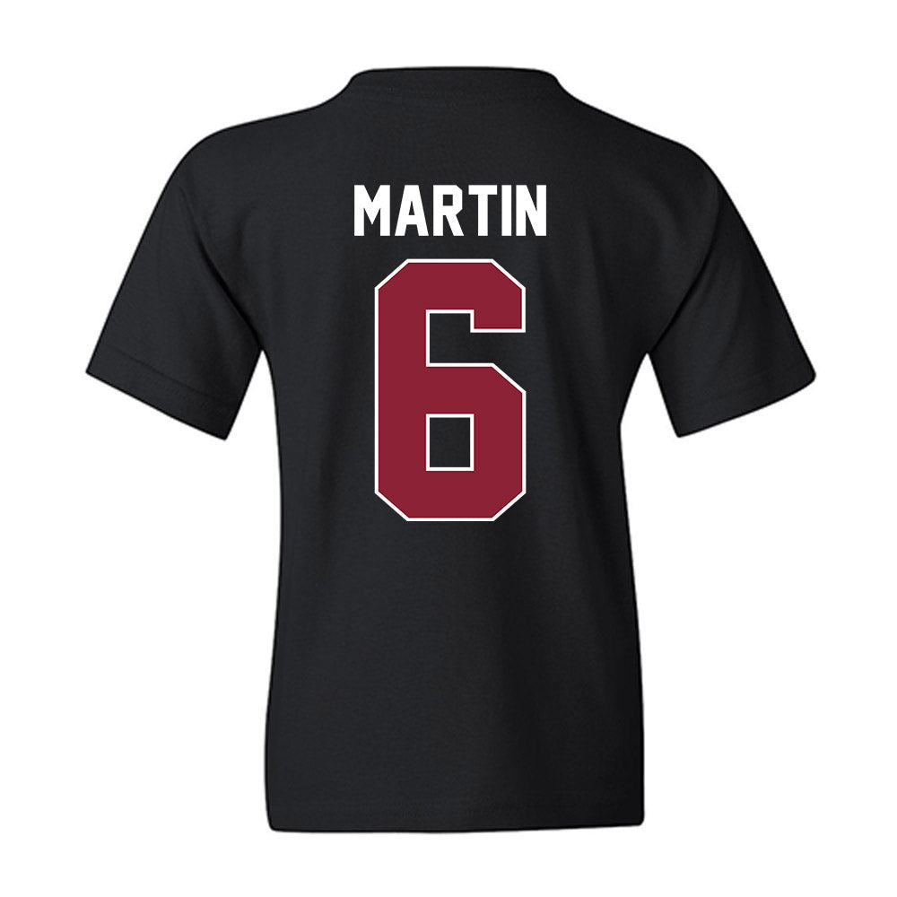UMass - NCAA Men's Basketball : Christian Martin - Vintage Basketball Shersey Youth T-Shirt-1