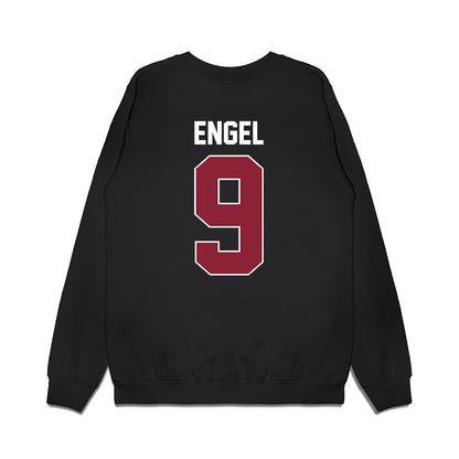 UMass - NCAA Men's Basketball : Josh Engel - Vintage Basketball Shersey Premium Crewneck Sweatshirt-1