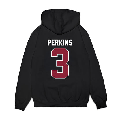 UMass - NCAA Women's Basketball : Aiyanna Perkins - Vintage Basketball Shersey Premium Hooded Sweatshirt-1