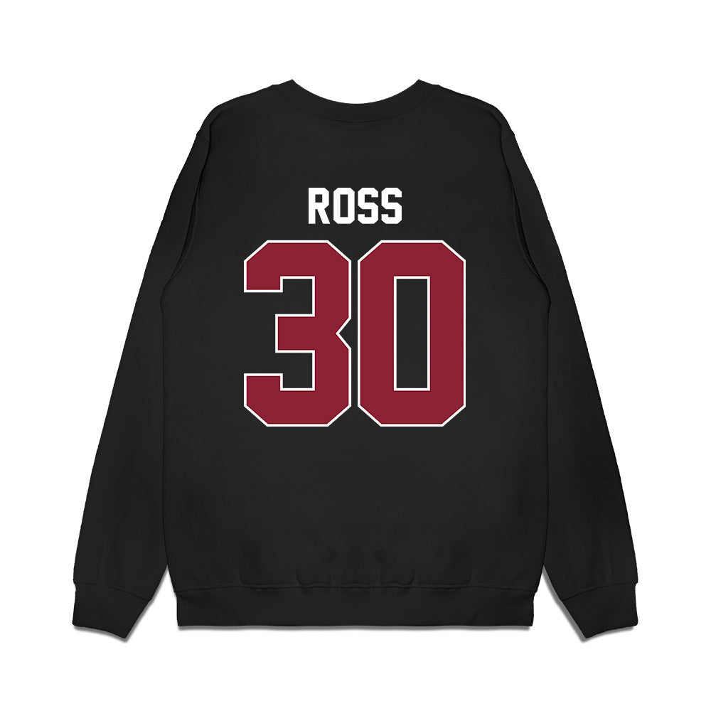 UMass - NCAA Women's Basketball : Jessica Ross - Vintage Basketball Shersey Premium Crewneck Sweatshirt-1