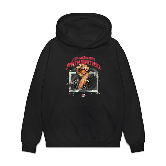 UMass - NCAA Men's Basketball : Heimir Helgason - Vintage Basketball Shersey Premium Hooded Sweatshirt-0