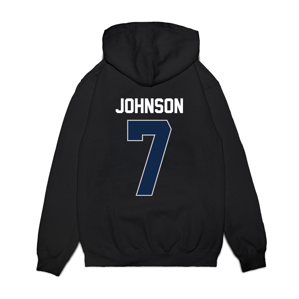 Butler - NCAA Women's Basketball : McKenna Johnson - Vintage Basketball Premium Hooded Sweatshirt-1