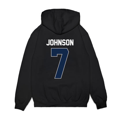 Butler - NCAA Women's Basketball : McKenna Johnson - Vintage Basketball Premium Hooded Sweatshirt-1