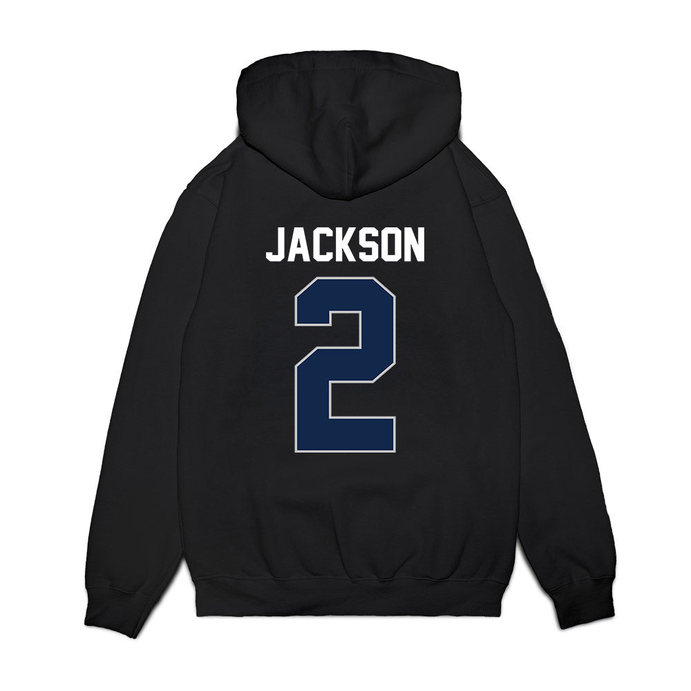 Butler - NCAA Men's Basketball : Jalen Jackson - Vintage Basketball Premium Hooded Sweatshirt-1