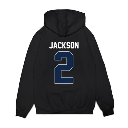 Butler - NCAA Men's Basketball : Jalen Jackson - Vintage Basketball Premium Hooded Sweatshirt-1