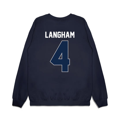 Butler - NCAA Women's Basketball : Kennedy Langham - Vintage Basketball Premium Crewneck Sweatshirt-1