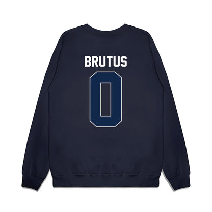 Butler - NCAA Men's Basketball : Herly Brutus - Vintage Basketball Premium Crewneck Sweatshirt-1