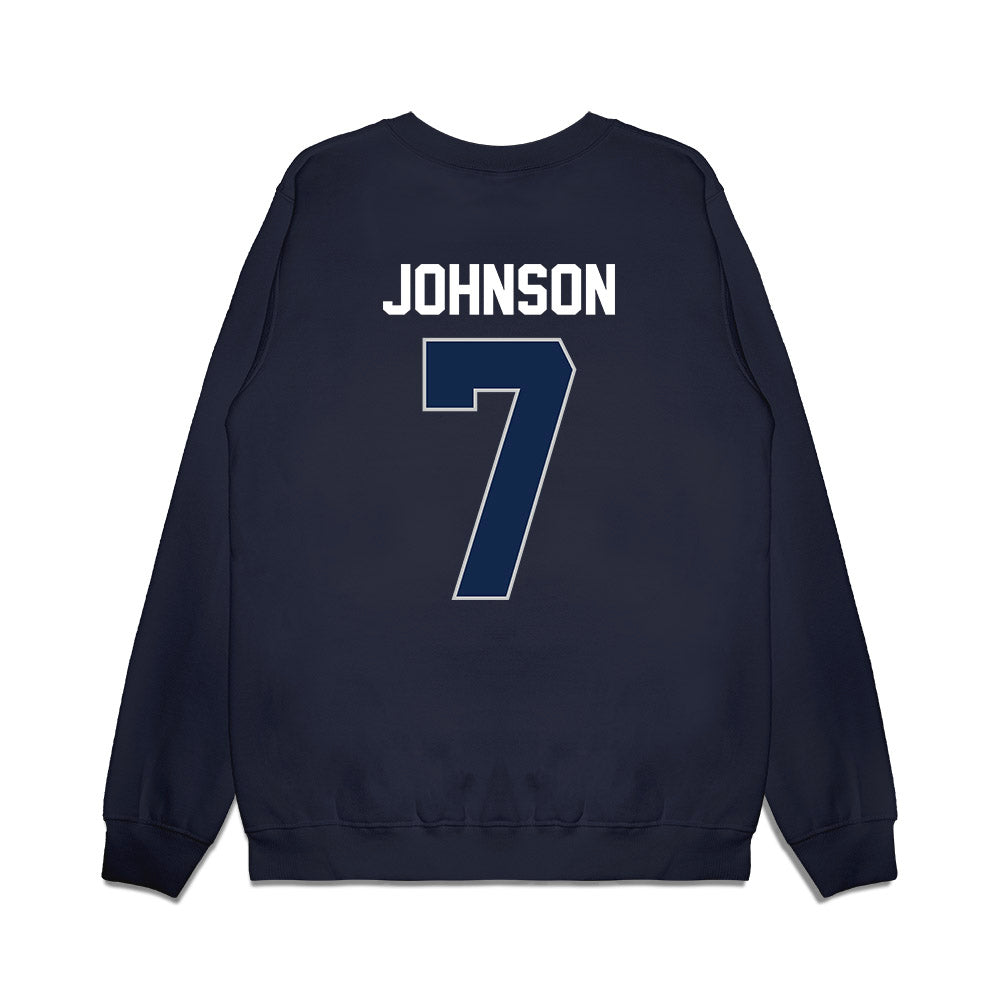 Butler - NCAA Women's Basketball : McKenna Johnson - Vintage Basketball Premium Crewneck Sweatshirt-1