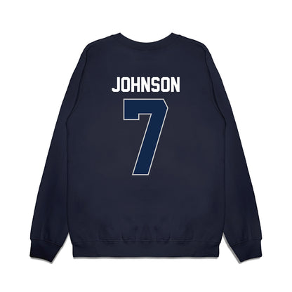 Butler - NCAA Women's Basketball : McKenna Johnson - Vintage Basketball Premium Crewneck Sweatshirt-1