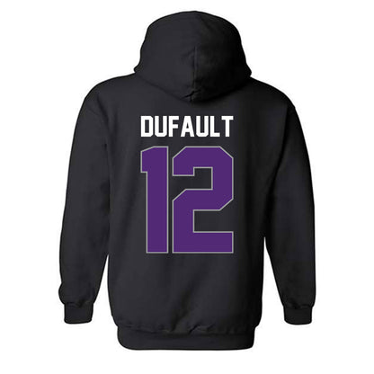 UST - NCAA Men's Basketball : Ryan Dufault - Vintage Shersey Hooded Sweatshirt-1