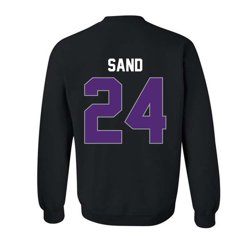 UST - NCAA Women's Basketball : Alyssa Sand - Vintage Shersey Crewneck Sweatshirt-1