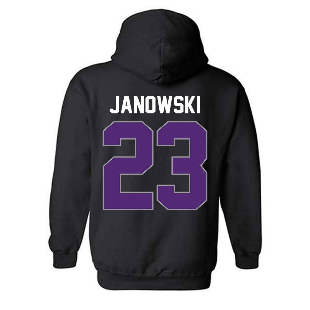 UST - NCAA Men's Basketball : Nick Janowski - Vintage Shersey Hooded Sweatshirt-1